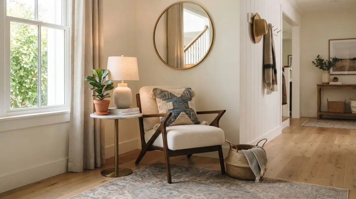 Accent Chair in the Entry