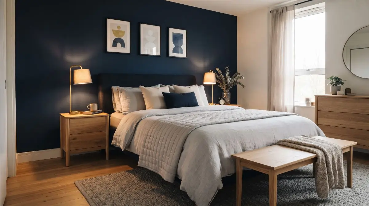 Accent Wall with Paint or Bold Color