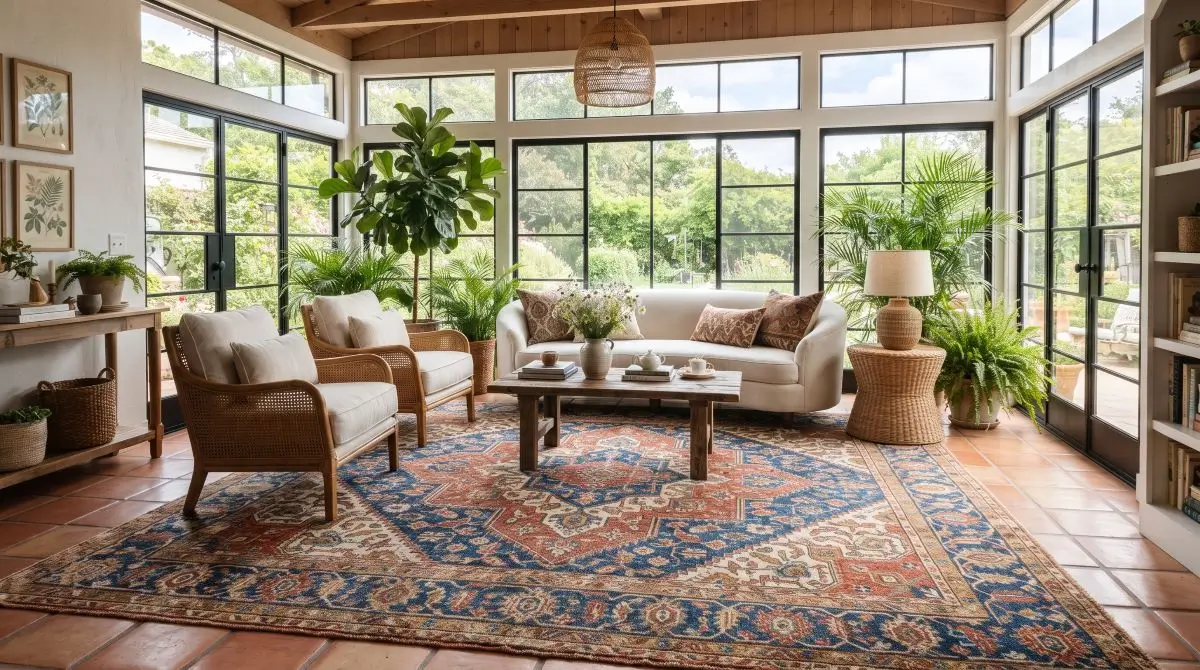 Anchor the Space with a Statement Rug