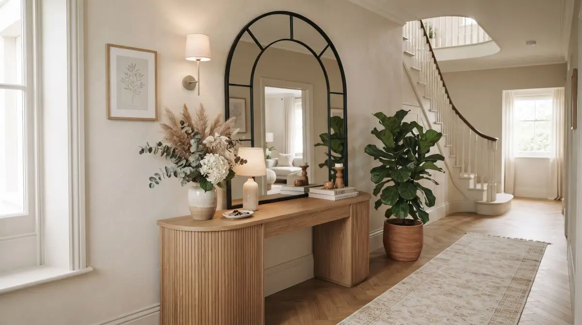 Arched Mirror Entryway