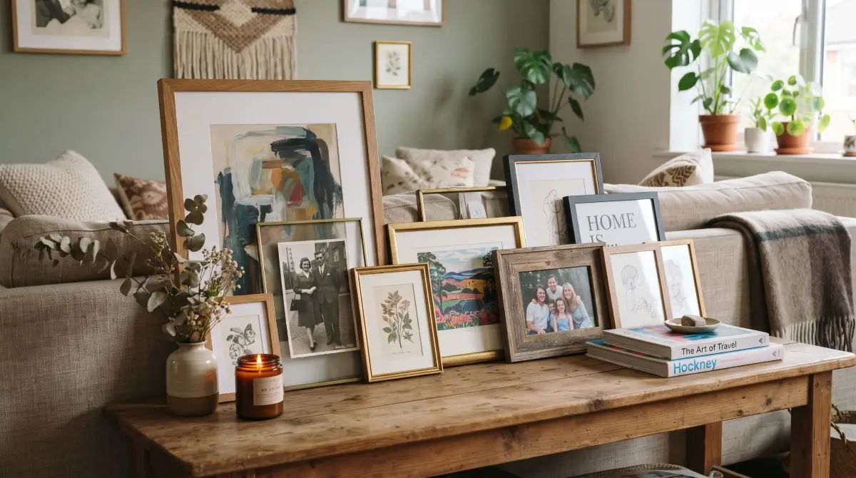 Art & Leaned Frames Gallery Table