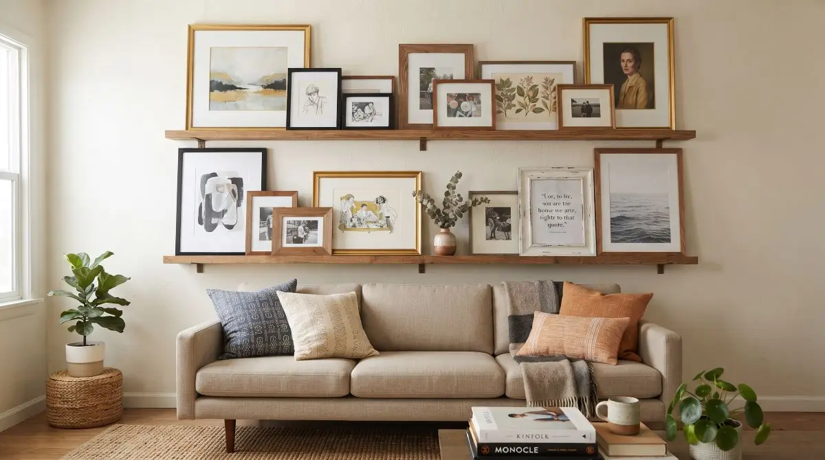 Art Ledges with Layered Frames