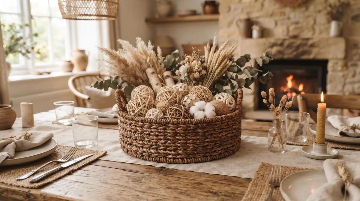 Basket with Natural Textures