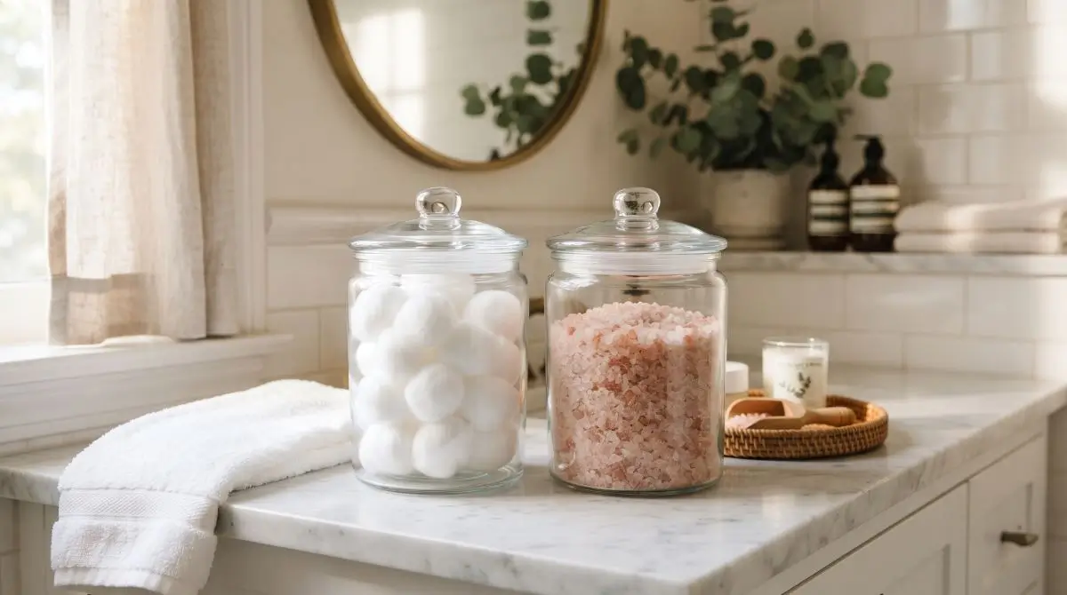 Bathroom Cotton or Bath Salt Jar