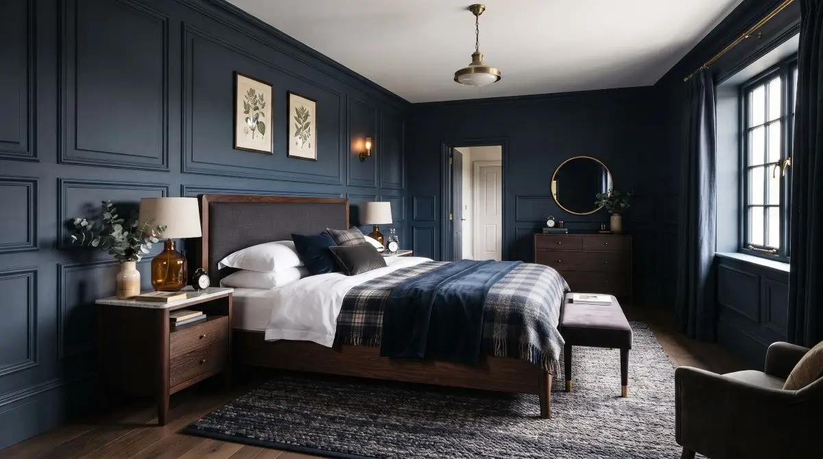 Bedroom with Paneling or Wainscoting