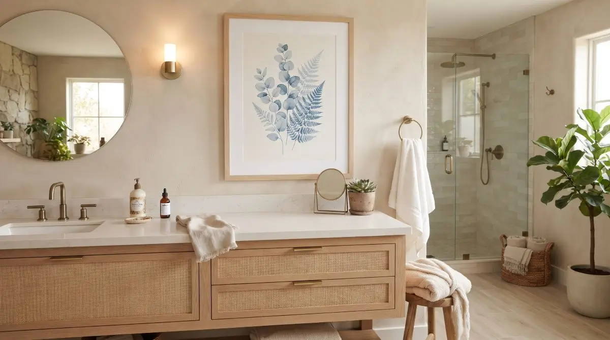 Blue Botanical or Coastal Artwork