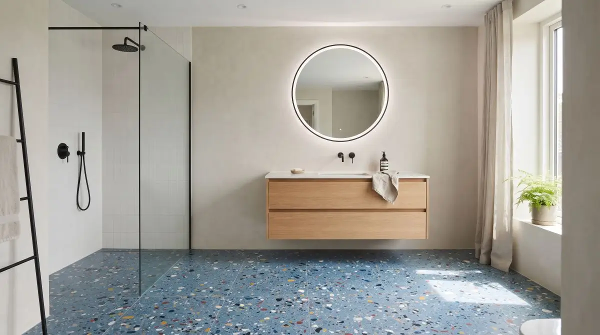 Blue Vera Terrazzo or Speckled Surfaces