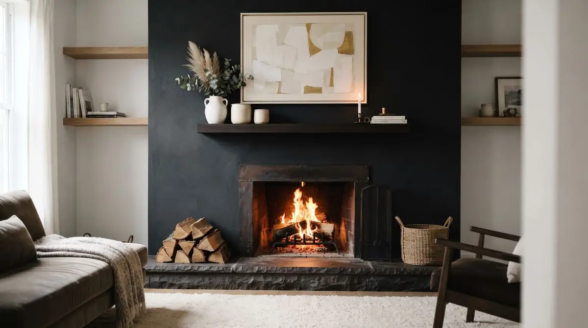 Bold Black Statement Wall