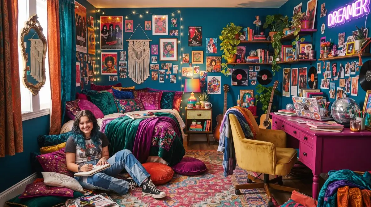 Bold Color Saturated Room