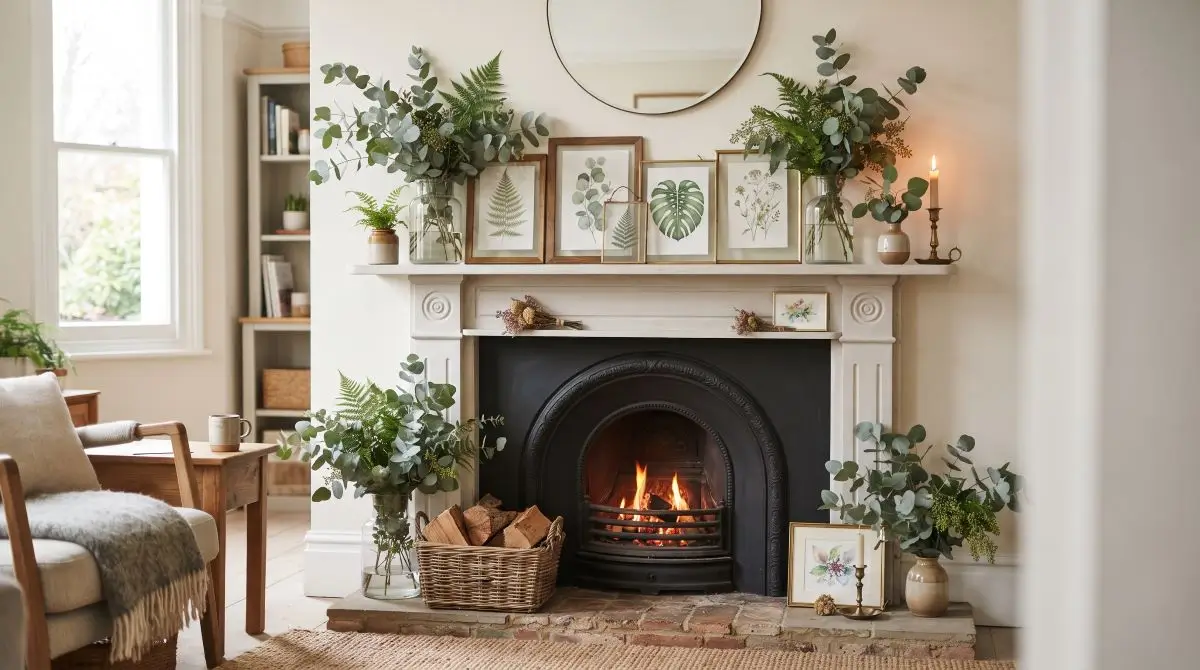 Botanical Mantel Adornments