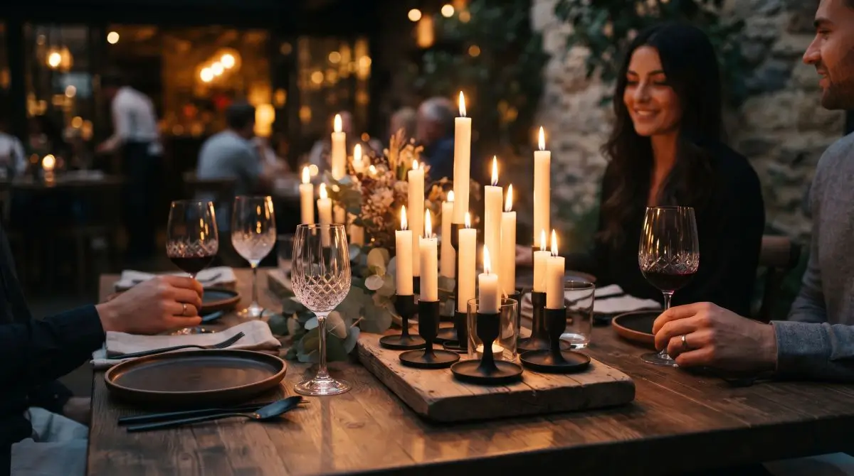 Candle Cluster with Varying Heights