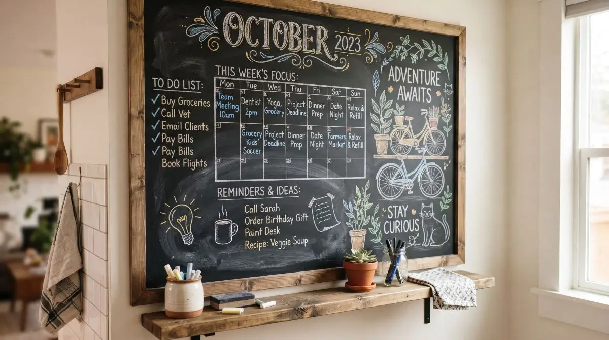 Chalkboard Wall Section