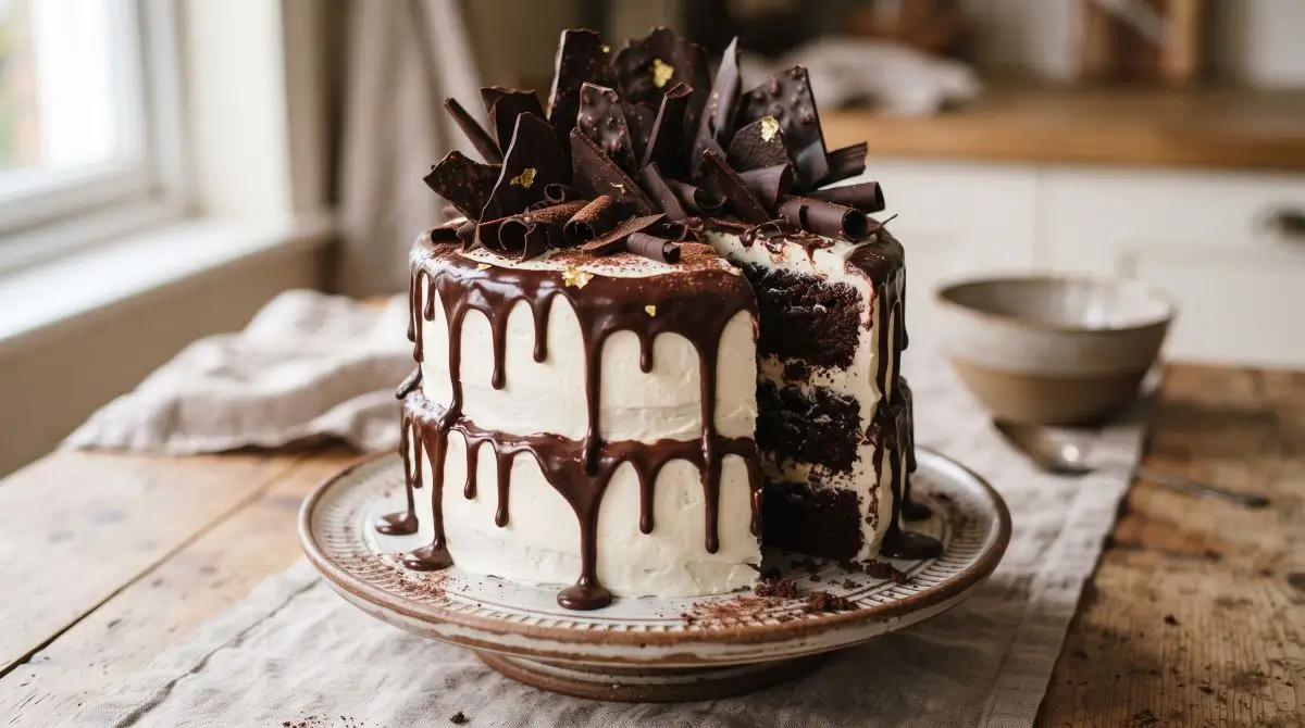 Chocolate or Colored Drip Cake