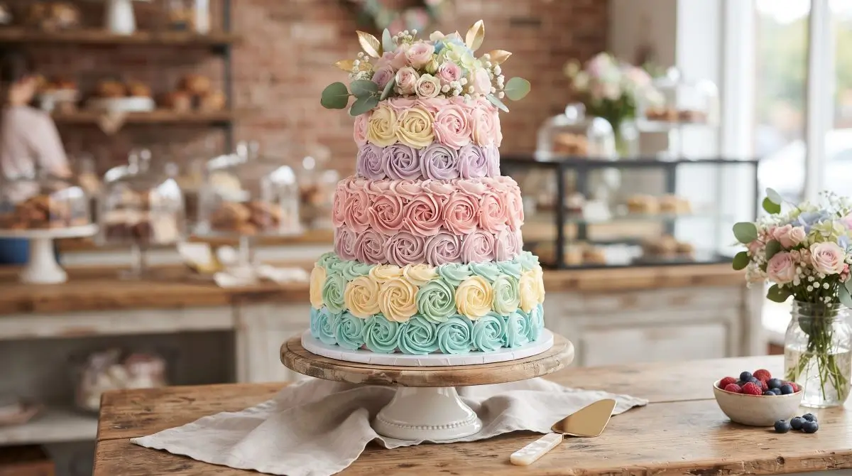 Classic Rosette Cake