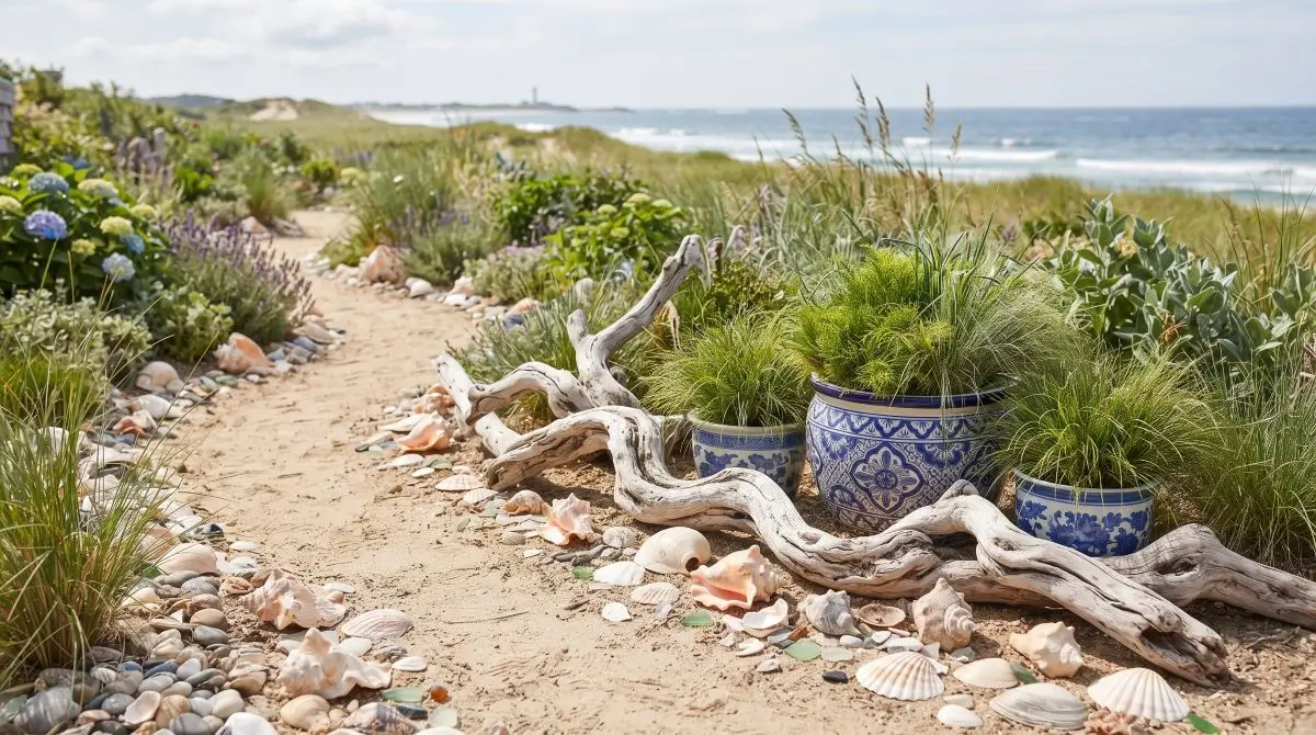 Coastal-Inspired Garden Decor