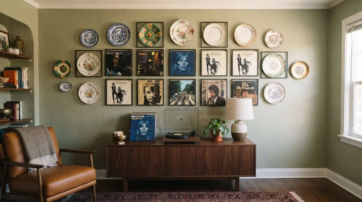 Collectible Plate or Record Display