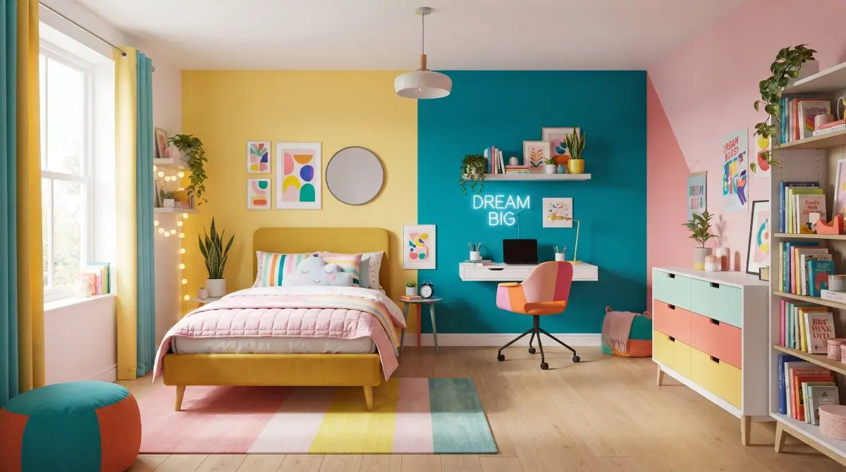 Color-Blocked Room Design