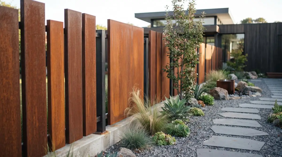 Corten-Style Metal Accents