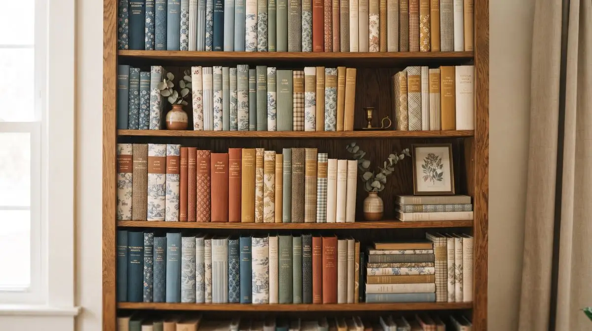 DIY Fabric-Covered Books for Shelves