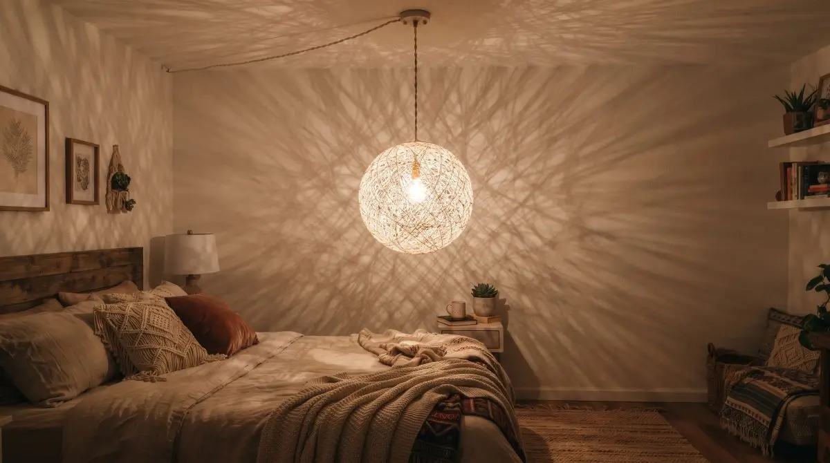 DIY String Lantern or Yarn Orb Light