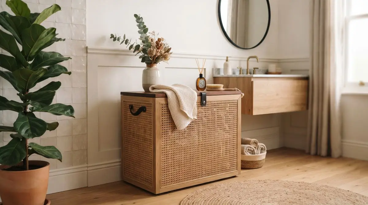 Decorative Hamper as Furniture