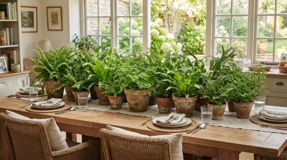 Decorative Tabletop with Dishware