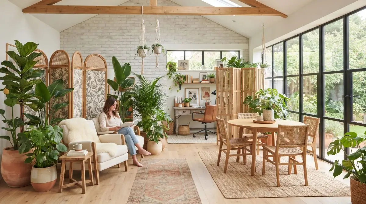 Define Zones with Tall Plants or Screens