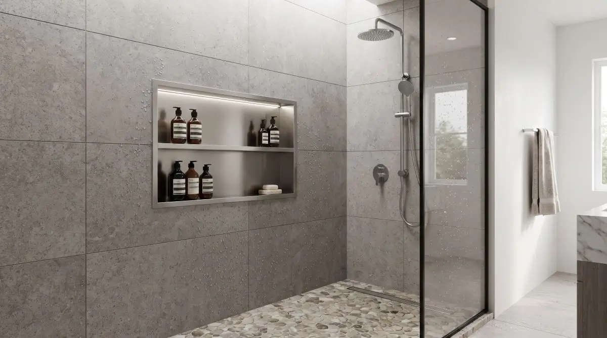 Design-Integrated Shower Caddy