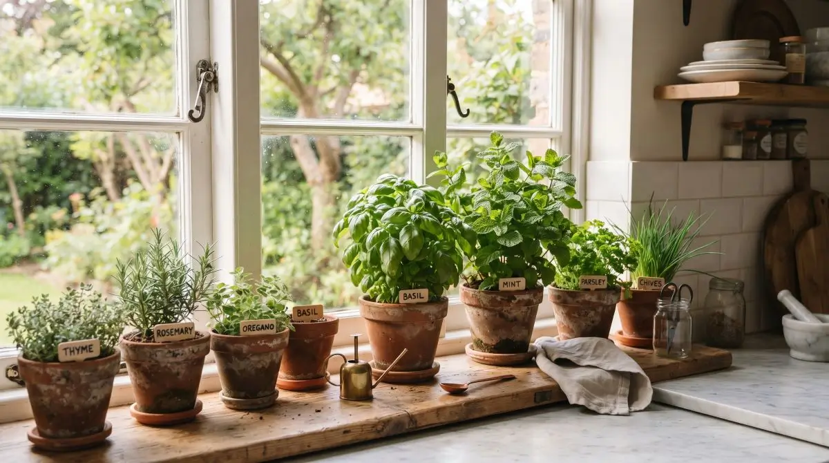 Display Herbs and Small Plants