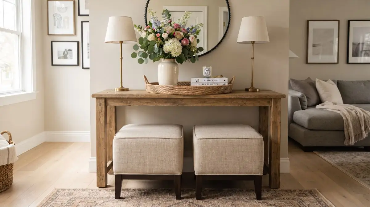 Dual Stool or Ottoman Parking