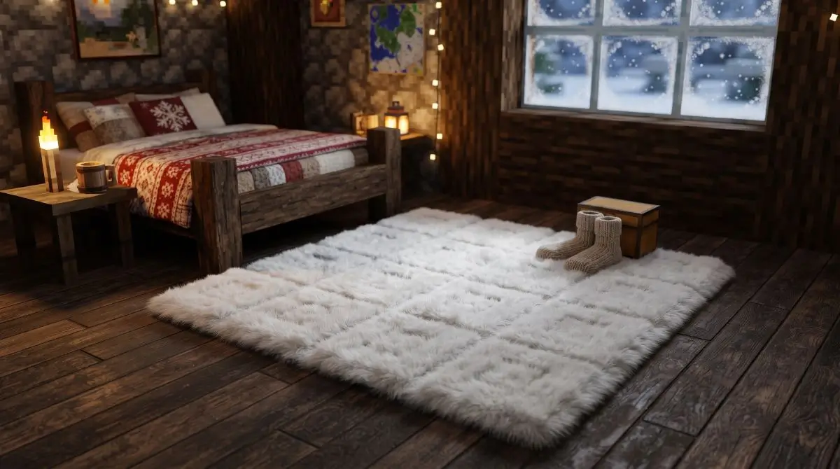 Faux Fur Rug for Snow Biome