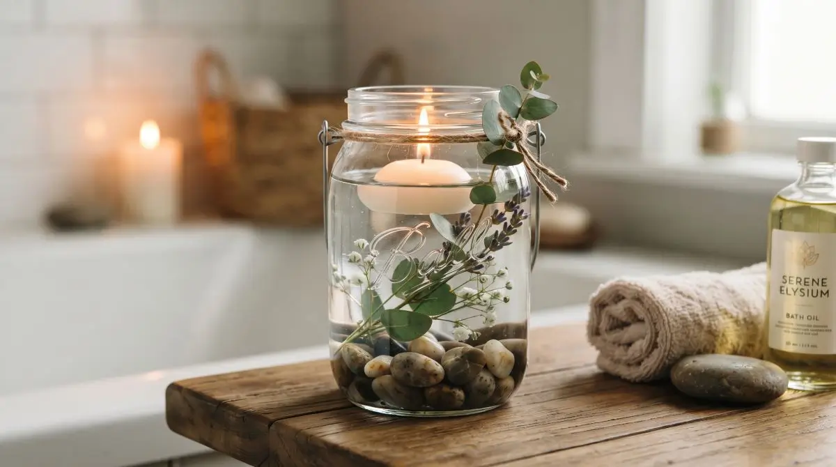 Floating Candle Mason Jar