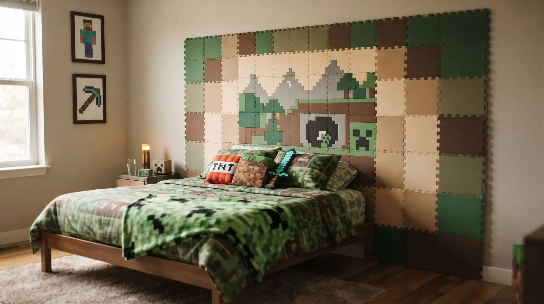 Foam Tile Headboard