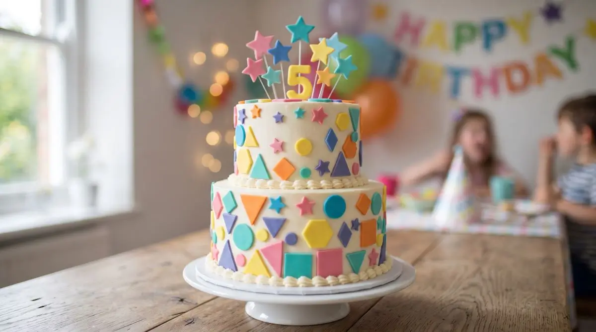 Fondant Cut-Outs on Buttercream