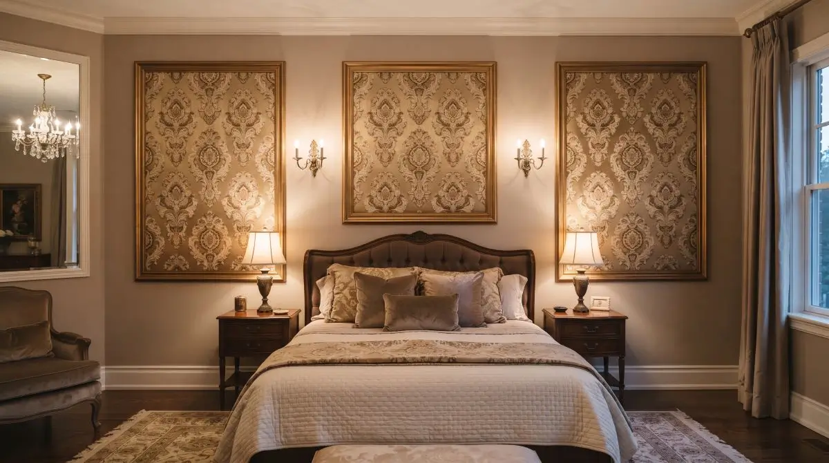 Framed Fabric or Wallpaper Panels