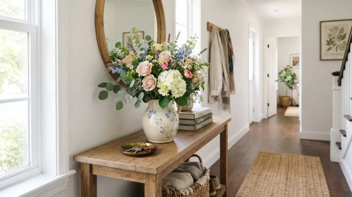 Fresh Flowers in a Vase