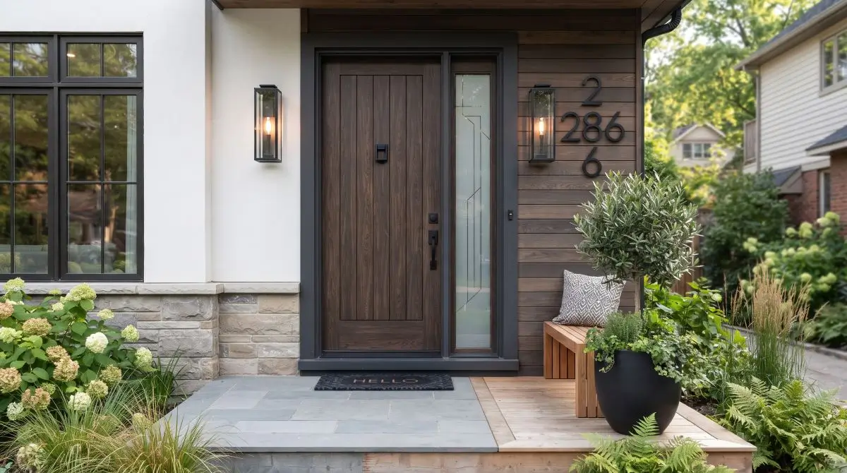 Front Door Hardware and House Numbers Upgrade