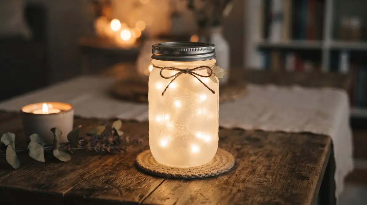 Frosted Glass Mason Jar