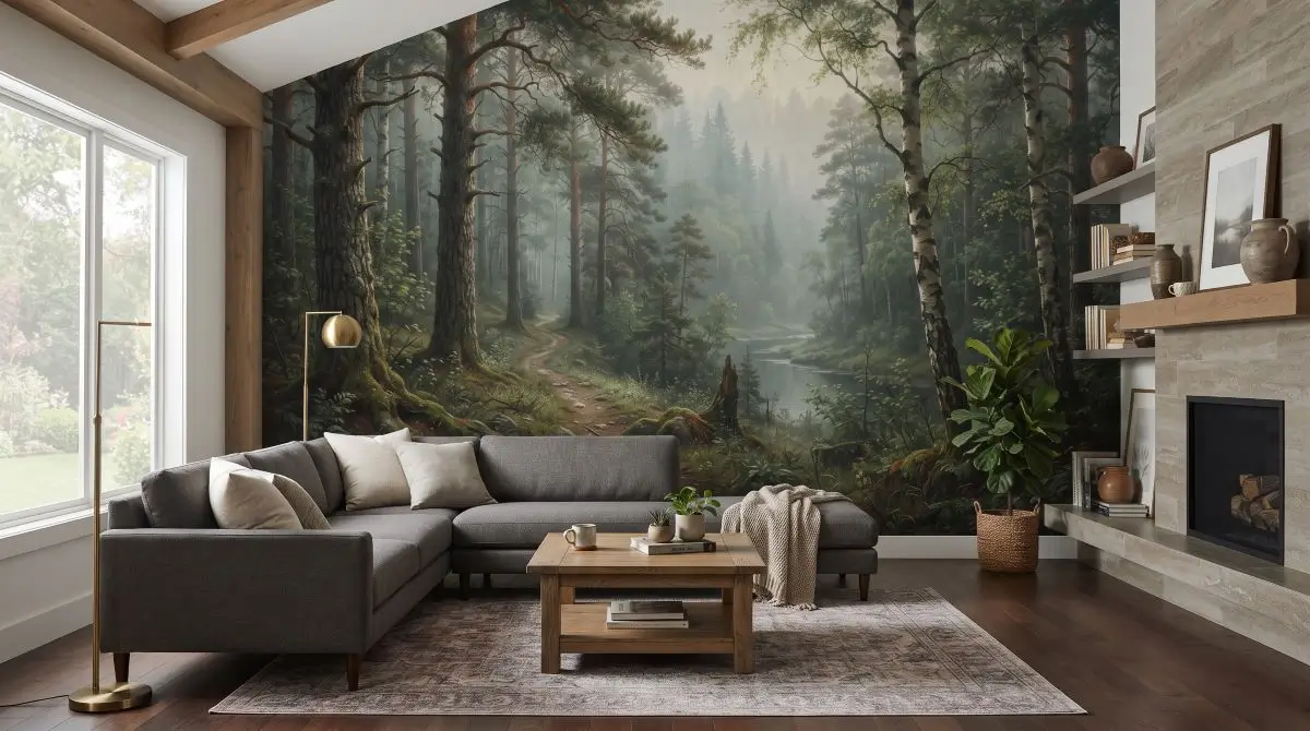 Full-Wall Mural or Large-Scale Wallpaper