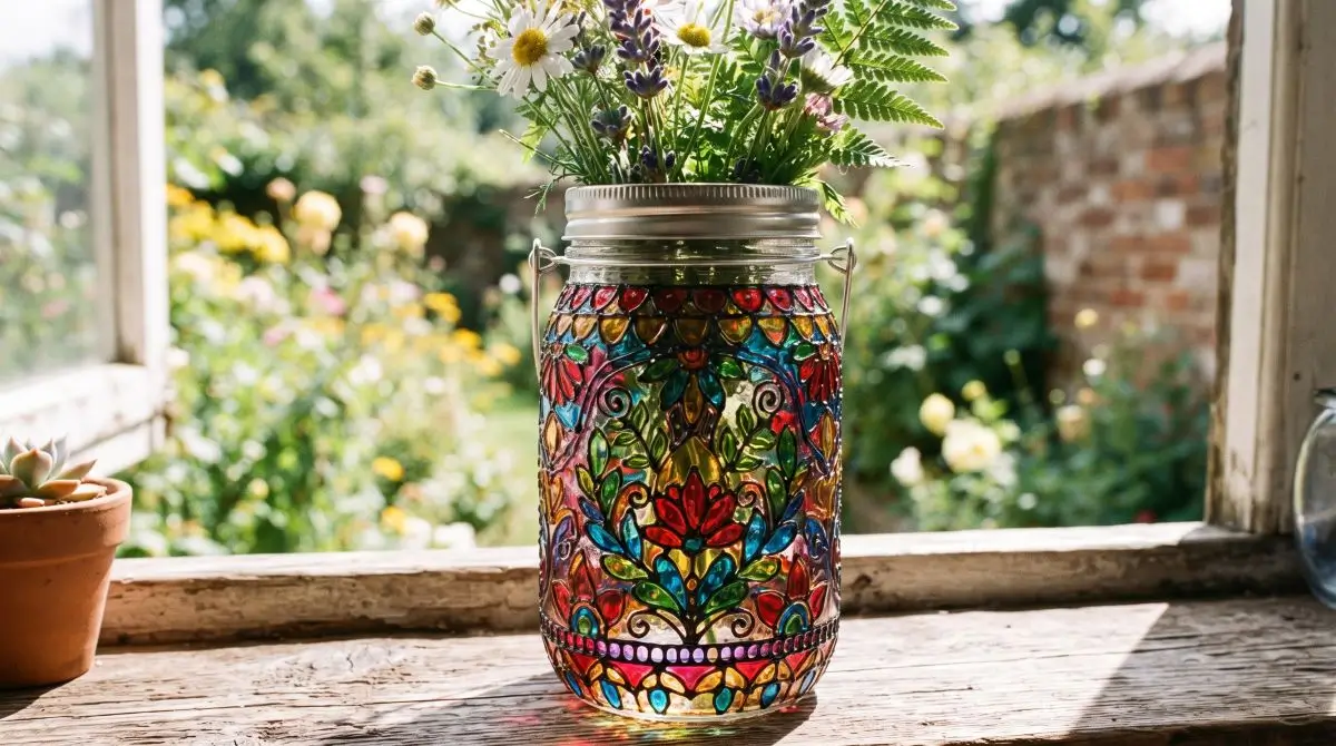 Gallery Glass or Stained-Glass Look Jar