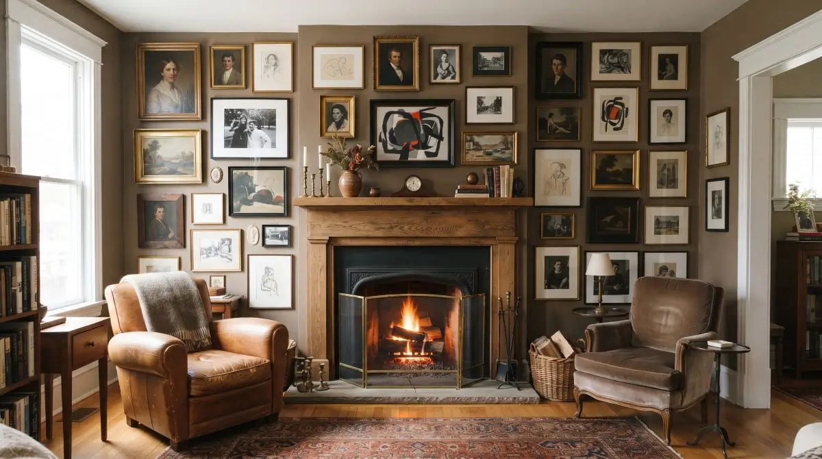 Gallery Wall Around the Hearth