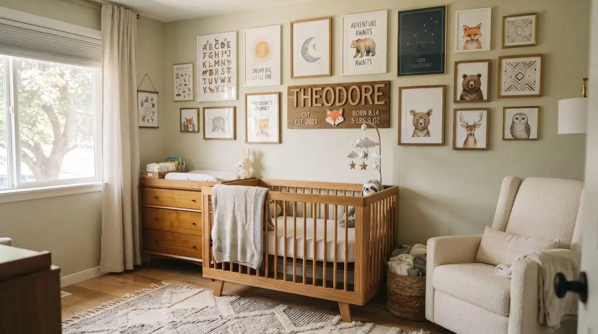 Gallery Wall of Personalized Art