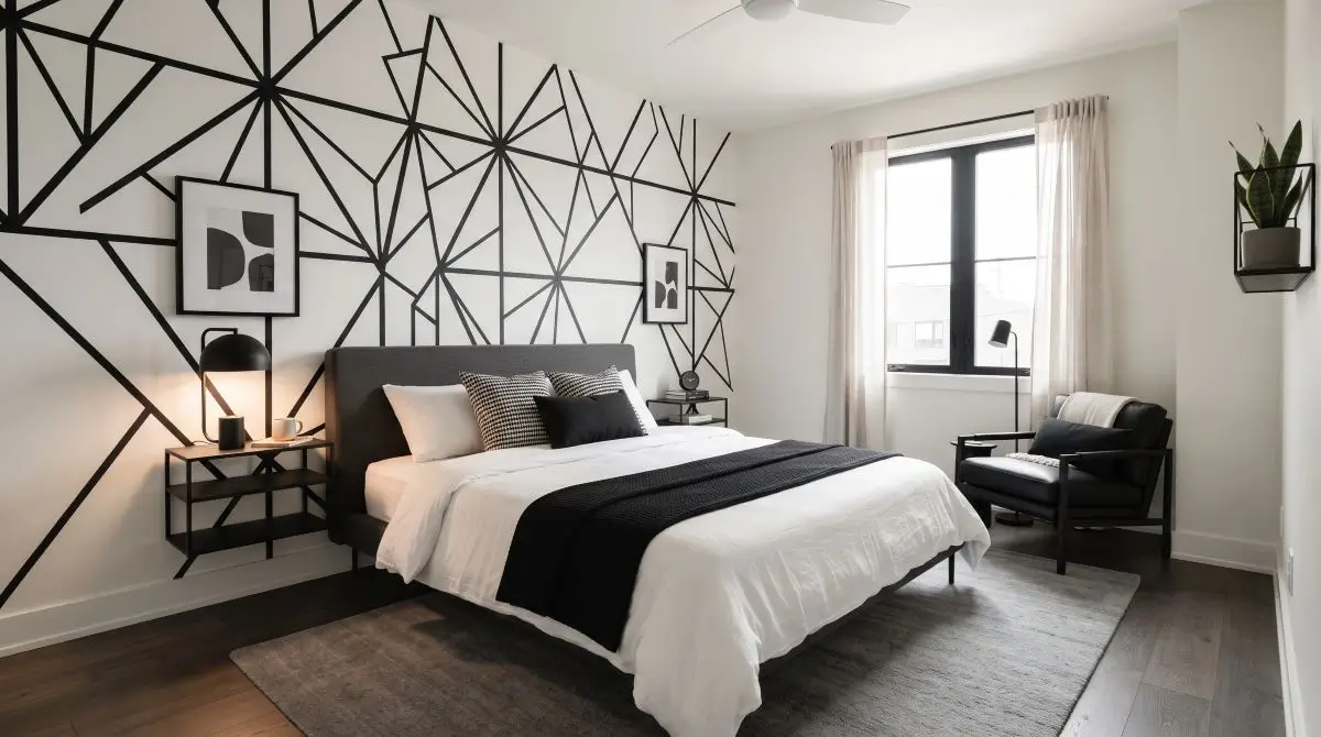 Geometric Accent Wall