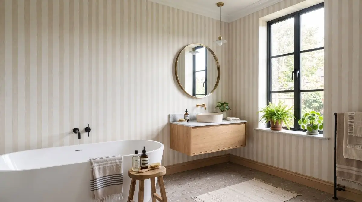 Height with Vertical Stripes