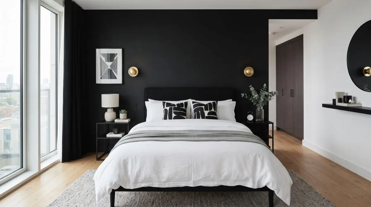 High-Contrast Feature Wall