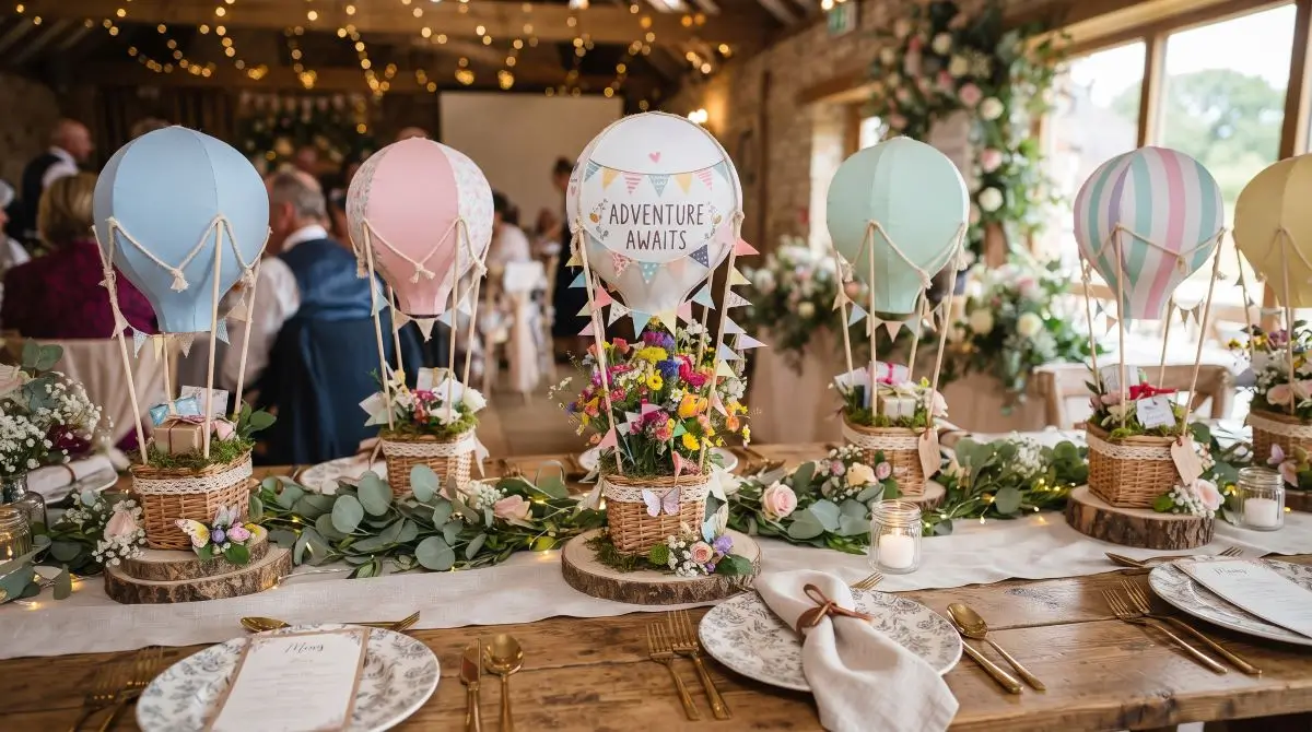 Hot Air Balloon Centerpieces