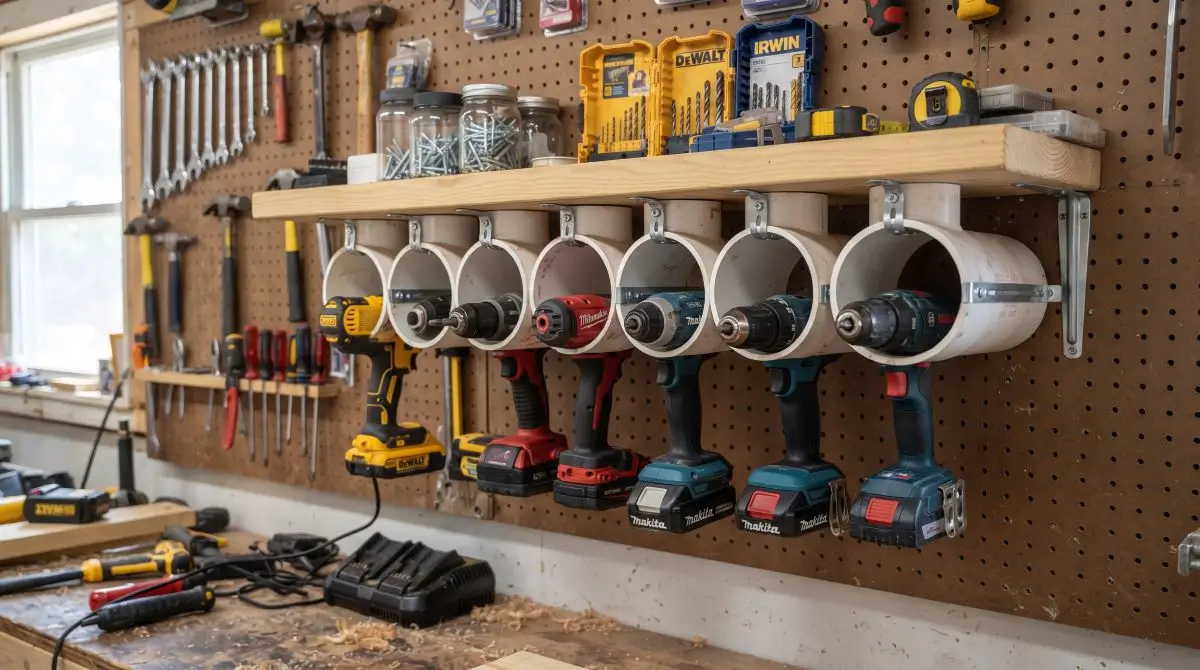 Innovative PVC Drill Holder Shelf