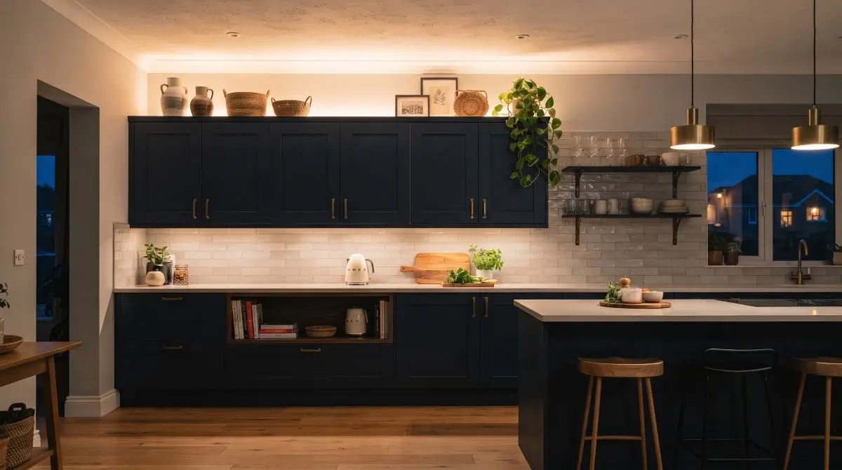 Install Above-Cabinet Lighting