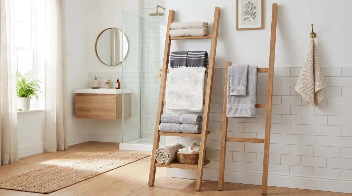 Ladder Shelf for Towel Display