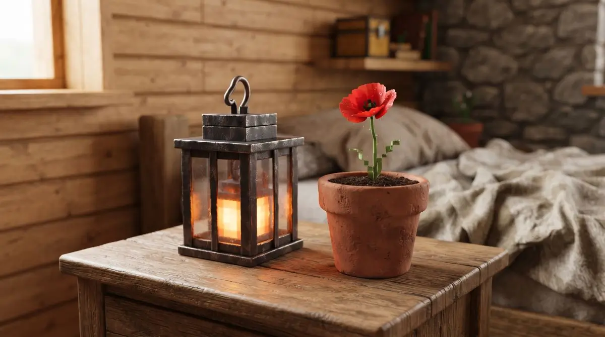 Lantern and Pot Accents